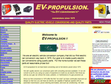 Tablet Screenshot of ev-propulsion.com